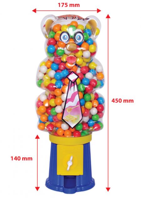 Airball Gum Machine Panda With Bulk Nylon Bag