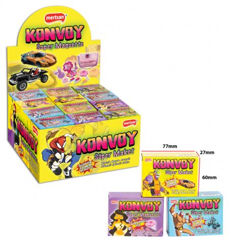 Konvoy Super Maquette Chewing Gum With Toys
