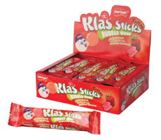 Klas Stick Fruit Flavour With Tatoo 5pcs.Chewing Gum-Strawberry