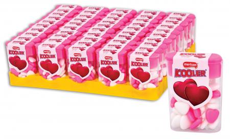 Kooler Heart Shaped Pressed Candy - Square Stand
