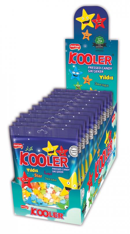 Kooler Fruit Flavoured Star Shaped Pressed Candy Pillow Pack