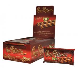 Choco Rolletta Wafer rolls Filled With Cocoa And Hazelnut Paste (4 stick)