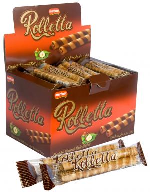 Choco Rolletta Wafer Rolls Filled With Cocoa And Hazelnut Paste (2 stick)
