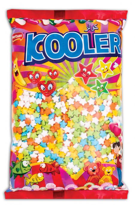 Kooler Stars Dragee Candy 1 Kg Bulk Nylon Bag
