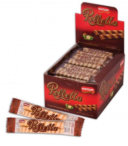 Choco Rolletta Wafer rolls Filled With Cocoa And Hazelnut Paste (2 stick)