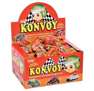 Konvoy Watermelon Flavoured Bubble Gum with tattoo