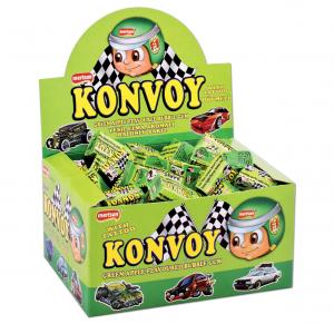 Konvoy Green Apple Flavoured Bubble Gum with tattoo