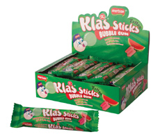 Klas Stick Fruit Flavour With Tatoo 5pcs. bubble Gum-Watermelon