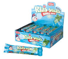 Klas Stick Fruit Flavour With Tatoo 5pcs. bubble Gum-Mint