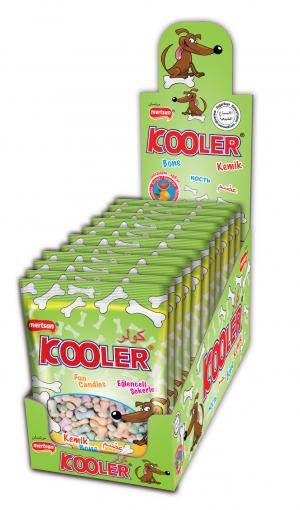 Kooler Bone Shape Tangerine,Watermelon Flavoured pressed Candy